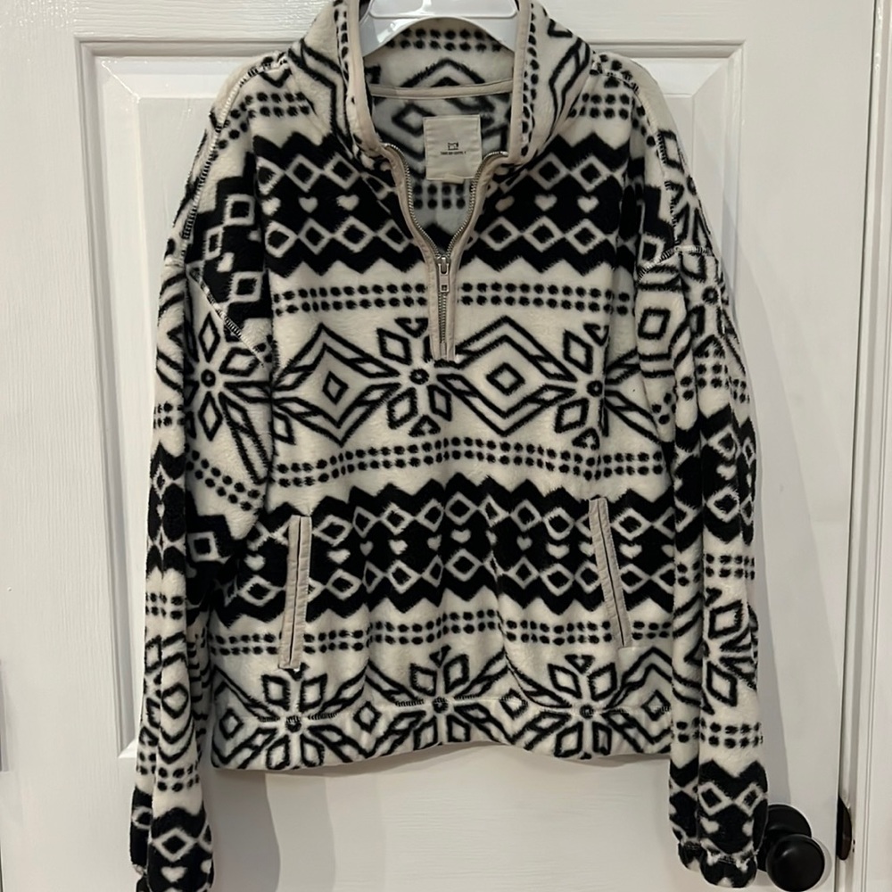 Black and white sweater